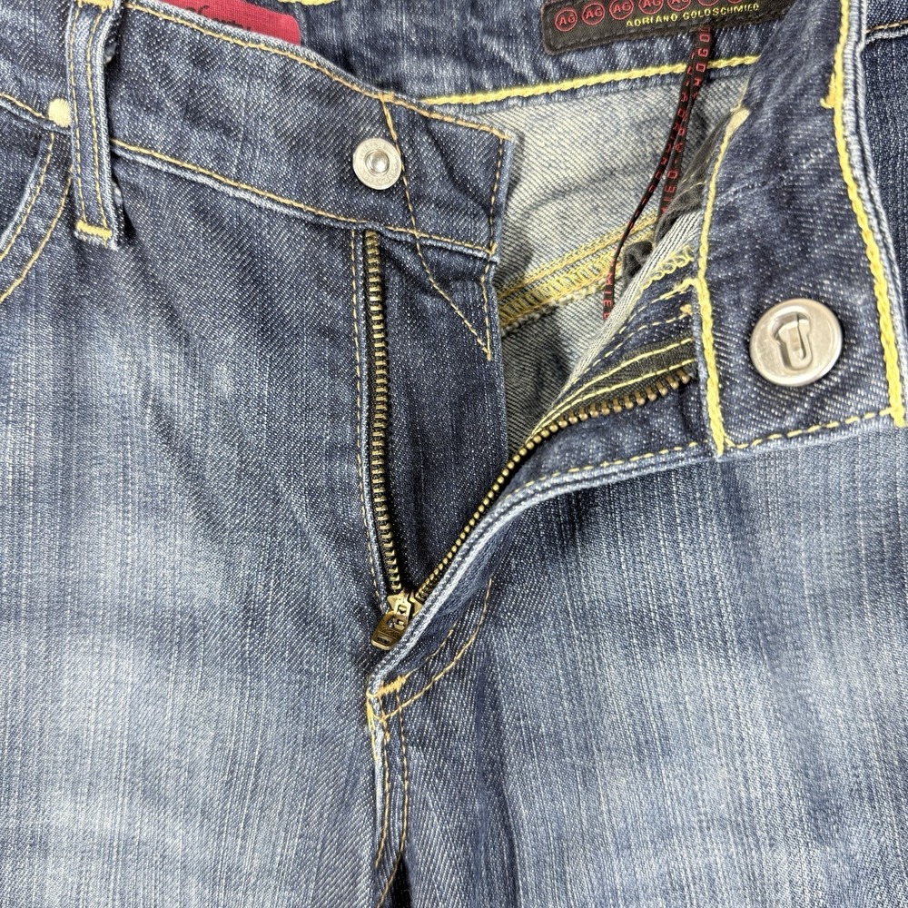 AG Adriano Goldschmied Crop Jeans The Shorty Womens 31R x 20 Blue Denim Cuffed - Picture 4 of 12